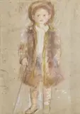 Enfant by Paule Gobillard, vers 1885, Pastel sur papier, sold Nov 2025