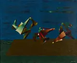 Composition by George Papazov, Toile, sold Nov 2025