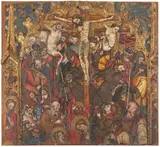 Golgotha by Nicolás Solana, Panneau de pin à cadre inclus, sold Oct 2025