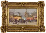 Place de la République, Paris by Eugène Galien-Laloue, Gouache, sold Oct 2025