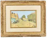 Les moissons by Pierre Eugène Montézin, Gouache, sold Oct 2025
