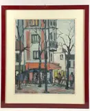 Terrasses de café à Montmartre by Marko Stupar, Gouache, sold Oct 2025