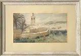 Tunis by Charles Jouas, Aquarelle et rehauts de gouache, sold Oct 2025