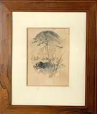 Villa à Valescure by Charles Jouas, Aquarelle et encre, sold Oct 2025
