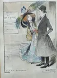 C'est-il du théatrophone ? by Lucien Métivet, Aquarelle, sold Oct 2025