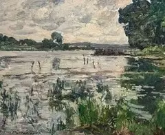 Reflets argentés by Marcel Parturier, 1941, Toile, sold Oct 2025