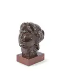 Tête au chignon by Richard Guino, Épreuve en bronze patiné, sold May 2024