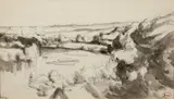 Courbe de la Seine à Rolleboise by Maximilien Luce, Crayon et lavis sur papier quadrillé, sold May 2024