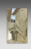 Le balcon, Villefranche ? by Paul-Albert Besnard, Aquarelle rehaussée de gouache sur traits de crayon, sold Apr 2024
