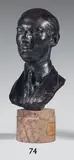 Portrait du Comte de Paris by Philippe Besnard, 1928, Épreuve en bronze patiné, sold Apr 2024