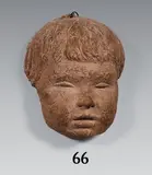 Portrait présumé de Marek enfant by Philippe Besnard, Terre cuite originale, sold Apr 2024