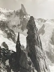 Chamonix, l'Epée du Tacul by Georges II Tairraz, Photographie tirage argentique, au dos tampon « G, sold May 2025