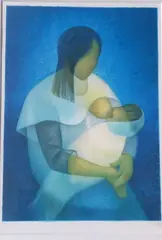 maternité by Louis Toffoli, Lithographie, sold May 2025