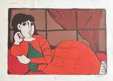 Femme allongée by Domenico Cantatore, Lithographie, sold May 2025