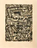 Composition by Maurice Estève, Lithographie, sold Apr 2025