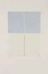 Entre la lumière I " by Geneviève Asse, 2002, Pointe sèche et aquatinte en couleurs, sold Apr 2025
