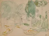 Coin de parc by Louis Valtat, Aquarelle, sold Apr 2025
