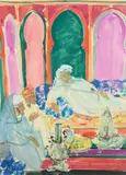 Scène orientaliste by Roger Limouse, Aquarelle gouachée, sold Apr 2025