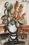 Bouquet de fleurs by Franz Priking, 1965, Aquarelle sur papier, sold Apr 2025