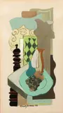 Nature morte cubiste by Clément Serveau, Gouache signée en bas et datée, sold Apr 2017