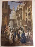 Rue animée au Caire by Amadéo Preziosi, Lithographie signée à gauche et numérotée, sold Mar 2017