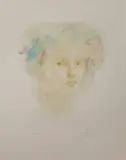 VISAGE. 34,5 x 30 cm by Léonor Fini, Lithographie en couleurs, sold Mar 2017