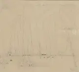 Les cyprès by Paul Charlot, Crayon signé en bas à droite et daté, sold Mar 2017