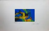 Capricorne by Maurice André, Gouache signée en bas à droite et titrée en bas à gauche, sold Nov 2025
