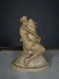 Le câlin ou jeune femme étreignant un phallus by Bruno Zach, Terre cuite signée "B Zach" sur la base, sold Nov 2025