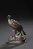 Perdrix, vers 1840/50 by Alfred Dubucand, Bronze à patine sombre, sold Nov 2025