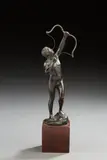 Le guerrier by Ernst Beck, Epreuve en bronze à patine brune signée sur la terrasse, sold Nov 2023