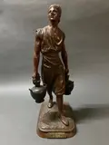 Porteur d'eau tunisien by Marcel Debut, Bronze à plusieurs patines, sold Nov 2023