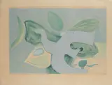 Oiseau Planche de L'Ordre des Oiseaux, de St John Perse. 1962 by Georges Braque, Aquatinte en couleurs, sold Nov 2023