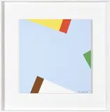 Composition abstraite by Jean Legros, 1977, Acrylique et collage sur bois, sold Feb 2024