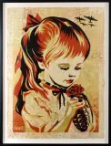 War by Numbers, 2019 - HPM by Shepard Fairey, Technique mixte et collage sur fond sérigraphique sur papier, sold Dec 2023