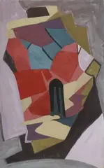 SANS TITRE, C. 1950 by Jean-Jacques Deyrolle, Gouache sur papier, sold Nov 2023