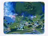 SANS TITRE by Chu Teh-chun, 1997, Lithographie en couleurs sur papier, sold Nov 2023