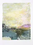 HOMMAGE À NABUTAKA SHIKANAI by Zao Wou-ki, 1991, Lithographie en couleurs sur papier, sold Nov 2023