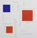 TENSION DYNAMIQUE by Geneviève Claisse, 2003, Acrylique sur toile Acrylic on canvas, sold Nov 2023