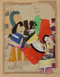 BOUCLE MAJESTIC by Arthur Aesbacher, 1965, Collage sur papier, sold Nov 2023