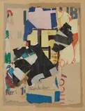 GAULIGU LOUPE by Arthur Aesbacher, 1962, Collage sur papier, sold Nov 2023