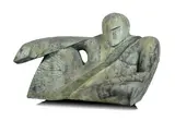 AVEC LA COLLINE by Nicolas Alquin, 2010, Bronze with natural patina, sold Nov 2023