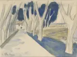 Sans titre by Auguste Chabaud, Mine de plomb et aquarelle sur papier, sold Mar 2023