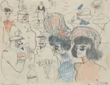 Les maritimes, 1903-1906 by Auguste Chabaud, Fusain et crayon sur papier, sold Mar 2023