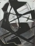 Composition abstraite by Serge Poliakoff, 1944, Gouache sur papier, sold Mar 2023