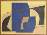 SANS TITRE by André Bloc, 1952, Technique mixte et collage sur carton, sold Dec 2022