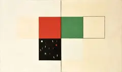 SANS TITRE by Albert Bitran, Huile sur toile signée au dos, diptyque, Oil on canvas signed on the reverse, diptych, sold Dec 2022
