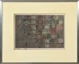 Yaacov AGAM (né en 1928) SANS TITRE by Yaacov Agam, Technique mixte et plexiglas, dédicacé à Denise et signé en bas à gauche Mixed media and P, sold Dec 2022