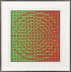 COMPOSITION N°13, 1959-61 by Horacio Garcia Rossi, Gouache sur papier, sold Dec 2022