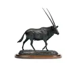 Gemsbok by Josechu Lalanda, 1990, Bronze à patine brune, sold Oct 2022